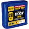 Core Tarps Heavy Duty Tarp, 16 ft L x 0.5 mm H x 12 ft W, 20 Mil, Blue, Polyethylene CT-705-12X16 - alternate 1
